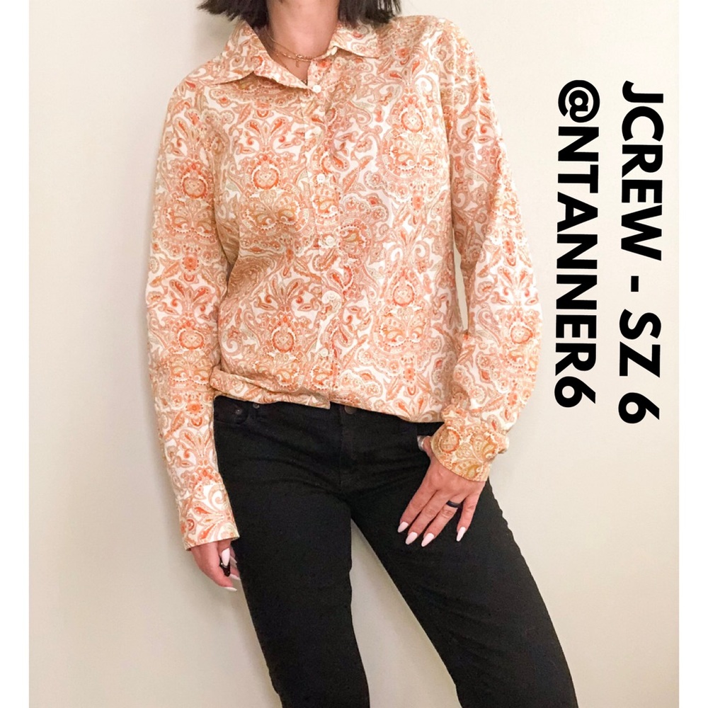 JCREW Paisley light weight shirt